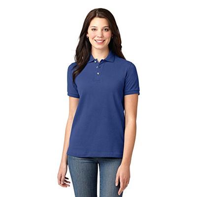 Port Authority Ladies Heavyweight Cotton Pique Polo. L420 Royal L