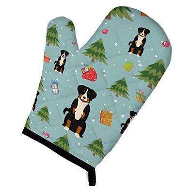 Caroline's Treasures BB4703OVMT Christmas Appenzeller Sennenhund Oven Mitt, Large, multicolor