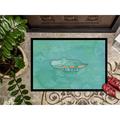 East Urban Home Alligator Watercolor Non-Slip Outdoor Door Mat Synthetics in White | Rectangle 24" x 36" | Wayfair 6FDB9964030643E888E985C5386AA419