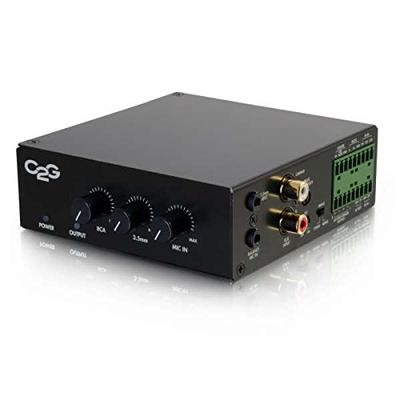 C2G 40880 8 Ohm 50W Audio Amplifier, Plenum Rated, TAA Compliant