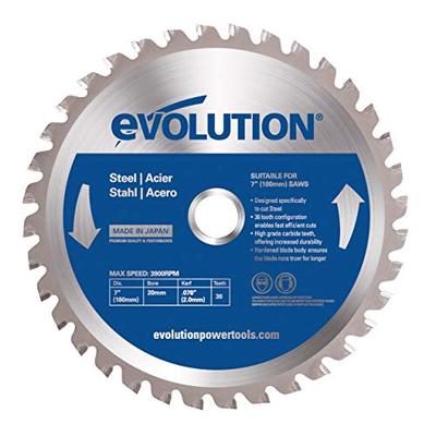 Evolution Power Tools 180BLADEST Steel Cutting Saw Blade, 7-Inch x 36-Tooth