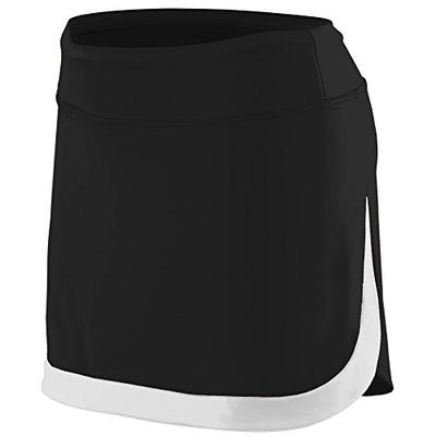 Augusta Sportswear Girls' Action Color Block Skort L Black/White