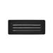 Black Texture 8 1/4" Wide 3-Louver LED Step/Brick Light