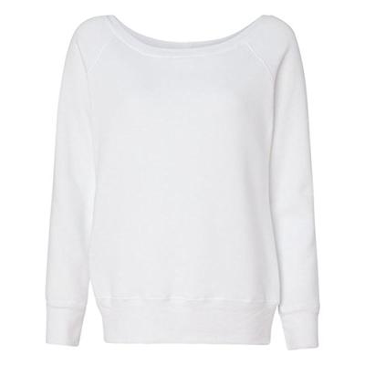 Bella Ladies' 8.2 oz. Mia Slouchy Wideneck Fleece Sweatshirt 7501 white XX-Large
