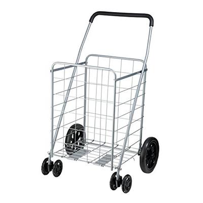 Honey-Can-Do CRT-01640 Dual Wheel Utility cart 2-Tier Chrome