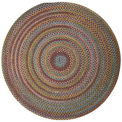 Colonial Mills Rustica Round Braided Rug, 4', Classic/Multicolor
