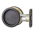 Kwikset Satin Nickel Metal Indoor Round Pocket Door Lock in Brown | 2.3 H x 4.45 W x 3.05 D in | Wayfair 93340-044