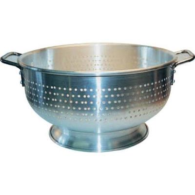 Winco ALO-16BH Aluminum Colander with Base, 16-Quart