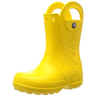 Crocs Kids' Handle It Rain Boot, Yellow, 11 M US Little Kids