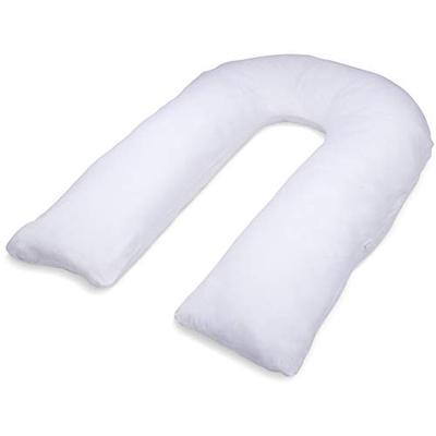 Deluxe Comfort Perfect"U" Full-Body Pillow - Inspired U-Shaped Design - Total Body Length - Prenatal