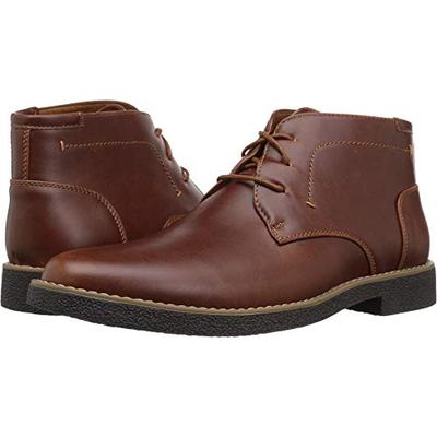 Deer Stags Men's Bangor Memory Foam Dress Casual Comfort Chukka Boot, Redwood/Dark Brown 12 Medium U