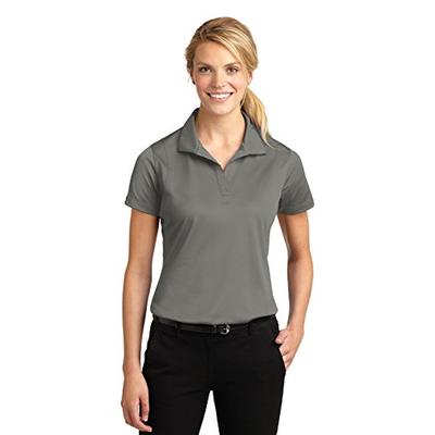 Sport-Tek Ladies Micropique Sport-Wick Polo M Grey Concrete