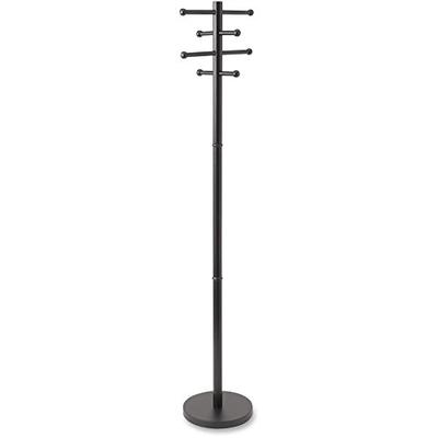 Advantus Wood Coat Tree, 68 Inches, Black (40807)