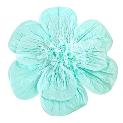 Homeford Paper Scalloped Magnolia Wall Flower, 20-Inch (Blue)