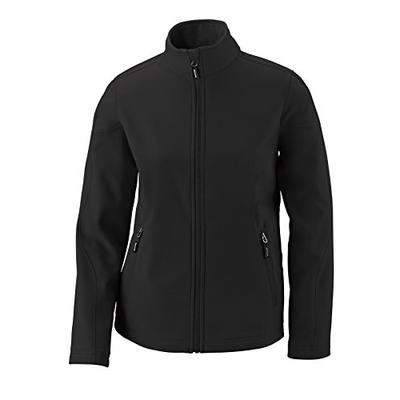 Core 365 Womens Cruise Two-Layer Fleece Bonded Soft Shell Jacket (78184)- Black 703,XXX-Large
