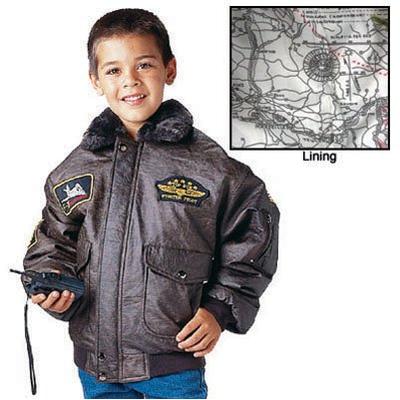 Rothco Kids WWII Aviator Flight Jacket, Brown, Medium