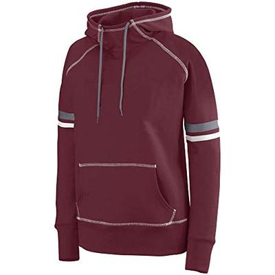 Augusta Sportswear Womens Spry Hoodie S Maroon/White/Graphite