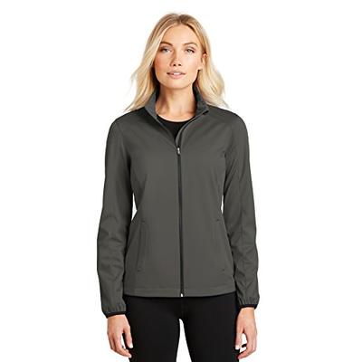 Port Authority Ladies Active Soft Shell Jacket. L717 Grey Steel XL
