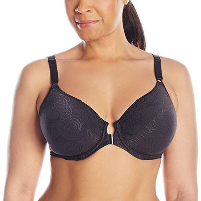 Bali Women's Comfort Revolution Front-Close Shaping Underwire Bra, Black,38DD