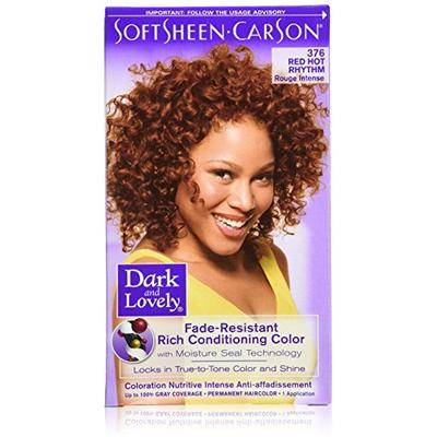 Dark and Lovely Fade Resistant Rich Conditioning Color, No. 376, Red Hot Rhythm, 1 ea (Pack of 4)