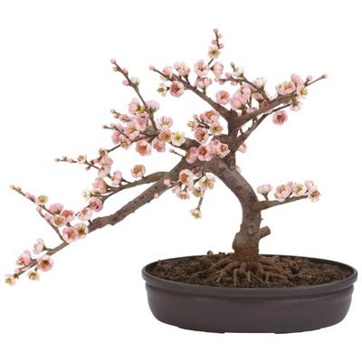 Nearly Natural 4764 Cherry Blossom Bonsai Artificial Tree, Pink