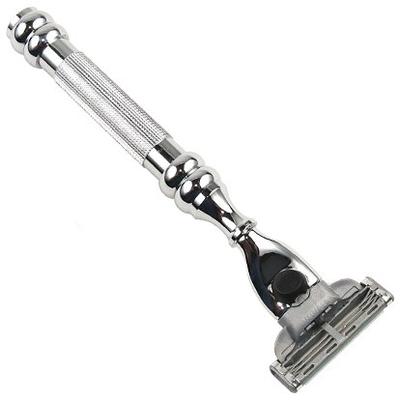 Heavyweight All-metal Triple Blade Razor From Parker Safety Razor - Accepts Mach 3 and Gillette3 Bla