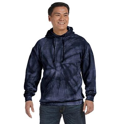 Tie-Dye 8.5 oz. Tie-Dyed Pullover Hood XL SPIDER NAVY