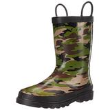 Western Chief Boys Waterproof Printed Rain Boot with Easy Pull On Handles, Camo, 12 M US Little Kid screenshot. Shoes directory of Babies & Kids.