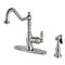 Kingston Brass GSY7708ACLBS American Classic Single Handle Kitchen Faucet, 9-7/16