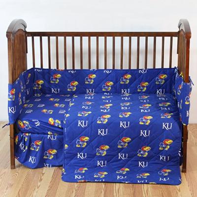 College Covers Kansas Jayhawks 5 Piece Baby Crib Set