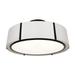 Crystorama Fulton 24 Inch 6 Light Semi Flush Mount - FUL-907-BK_CEILING