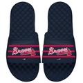 Atlanta Braves ISlide MLB Stripe Slide Sandals - Navy