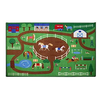 Wildkin 80x39 Inch Play Rug, Features Durable Design, Vibrant Colors, and Skid-Proof Backing, Coordi