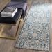 Blue/White 26 x 0.35 in Area Rug - Alcott Hill® Weigle Floral Blue/Beige Area Rug Polypropylene | 26 W x 0.35 D in | Wayfair