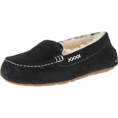 Old Friend Women's Bella Moccasin, Black, 11 M US