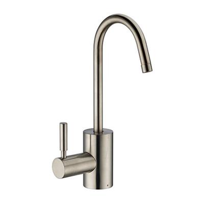 Whitehaus WHFH-H1010-BN Forever Point of Use Instant Hot Water Faucet with Contemporary Spout and Se
