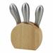 Creative Gifts International 3 Piece Cheese Knife Set Stainless Steel/ Flatware in Gray | Wayfair 15801