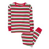 Leveret Red & White Green 2 Piece Pajama (8 Years) screenshot. Sleepwear directory of Clothes.