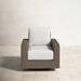 Birch Lane™ Kiona Patio Chair w/ SunbCushion in Pink/White/Brown | 35 H x 35 W x 35 D in | Wayfair 2101-21SR-5492