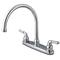 Kingston Brass KB790 Magellan 8-Inch Kitchen Faucet with Twin Brass Lever Handles Chrome