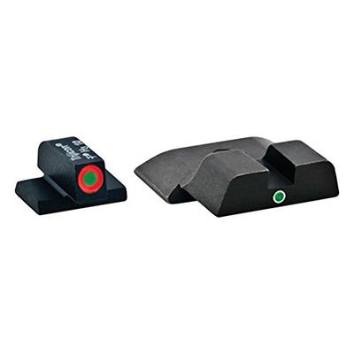 AmeriGlo Tritium I-Dot Green with Orange Outline Sight Set for Smith and Wesson M and P Full or Comp