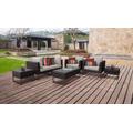 Amalfi 7 Piece Outdoor Wicker Patio Furniture Set 07d in Beige - TK Classics Amalfi-07D-Brn
