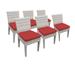 6 Fairmont Armless Dining Chairs in Terracotta - TK Classics Tkc245B-Adc-3X-C-Terracotta