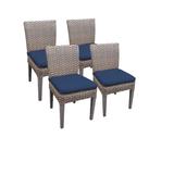 4 Oasis Armless Dining Chairs in Navy - TK Classics Tkc290B-Adc-2X-C-Navy