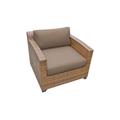 Laguna 4 Piece Outdoor Wicker Patio Furniture Set 04b in Navy - TK Classics Laguna-04B-Navy