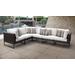 Amalfi 6 Piece Outdoor Wicker Patio Furniture Set 06v in Sail White - TK Classics Amalfi-06V-Brn-White