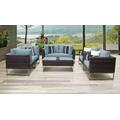 Amalfi 7 Piece Outdoor Wicker Patio Furniture Set 07e in Spa - TK Classics Amalfi-07E-Gld-Spa