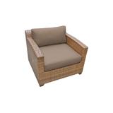 Laguna 4 Piece Outdoor Wicker Patio Furniture Set 04b in Aruba - TK Classics Laguna-04B-Aruba