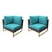 Amalfi Corner Sofa 2 Per Box in Aruba - TK Classics Tkc049B-Cs-Db-Gld-Aruba