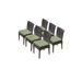 6 Belle Armless Dining Chairs in Cilantro - TK Classics Belle-Tkc090B-Adc-3X-C-Cilantro